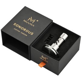 MUVNA 51mm Impact Espresso Tamper with Sound Feedback - 4-Spring Loaded Self-Leveling Barista Coffee Tamper with 15lb / 30lbs Replacement Springs, Fits 51mm Portafilters