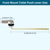 Hygie Rinse 2PCS Universal Metal Toilet Handle Replacement Kit Front