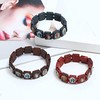 Christian Bracelet Wooden Holy Saints Bracelets Rosary Catholic Stretch Bangle