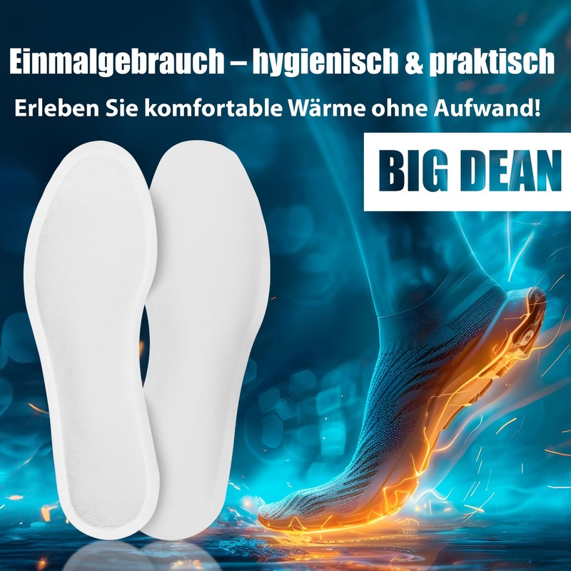 BigDean 25 Pairs Foot Warmers - Sole Warmers for Shoe