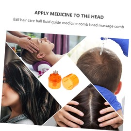 Ipetboom 3 Pcs Hair Growth Serum Applicator Scalp Roller Bottle Scalp Serum Roller Applicator for Hair Random Color