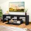 Clikuutory Black LED TV Stand with Large Storage Drawer for