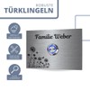 Doorbell Made of Robust Stainless Steel with Desired Engraving and