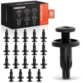 A-Premium 20PCS Nylon Hood Bumper Mounting Retainer Garnish Clips Screw Type Compatible with Honda Models - For 8mm Hole