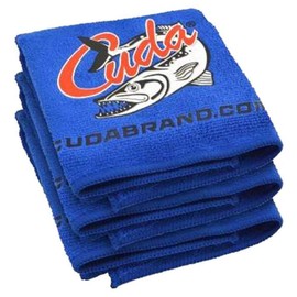Cuda Microfiber Towels, Package of 3, Blue, 16" x 16", (18217)