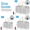 LHZK Standing Extra Large Utility Tote Bag with Metal Wire