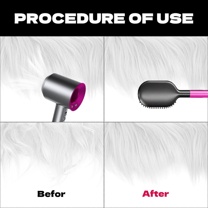 HXJDAM White Fur Fabric, 5x200 cm Shaggy Faux Fur Trim,