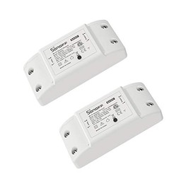 Sonoff Basic R2 Smart Switch, Funciona con Alexa, Dispositivos Inteligentes para el hogar Funciona con Google Home, no Requiere concentrador (Paquete de 2)