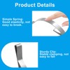 LifCratms 30 Pcs Flat Window Tension Springs, Stainless Steel Window