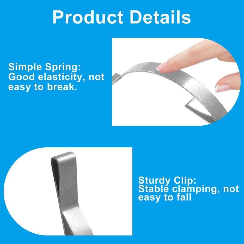 LifCratms 30 Pcs Flat Window Tension Springs, Stainless Steel Window