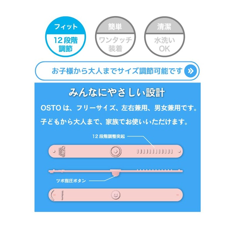 [ビタットジャパン公式] つわり 軽減指圧 軽減 緩和 グッズ バンド OSTO オスト ツボ押しバンド