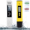 2Pcs PH Meter, TDS Meter Combo, Pool Water Test Kit,
