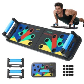 flintronic Push-up handles, push-up board, 13 in 1 foldable portable pushup stand, multifunctional elite rack, fitness board for full body training and effective push-ups