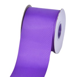 Ribest Purple Grosgrain Ribbon, 3 Inch 25 Yard Ribbon for Crafts Gift Wrapping Bows Wedding Party Decoration Bouquet