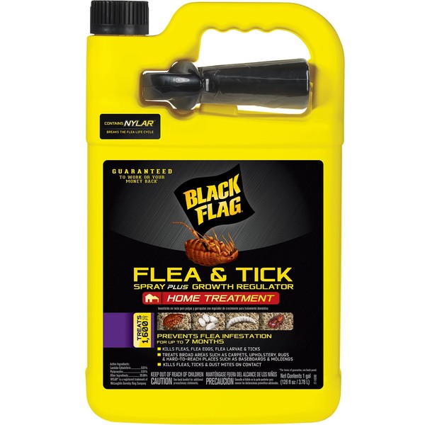 Black Flag 11093 B00PVN1ST8 Extreme Flea Killer Plus Growth Regulator RTU, 1-gal, 128 Oz