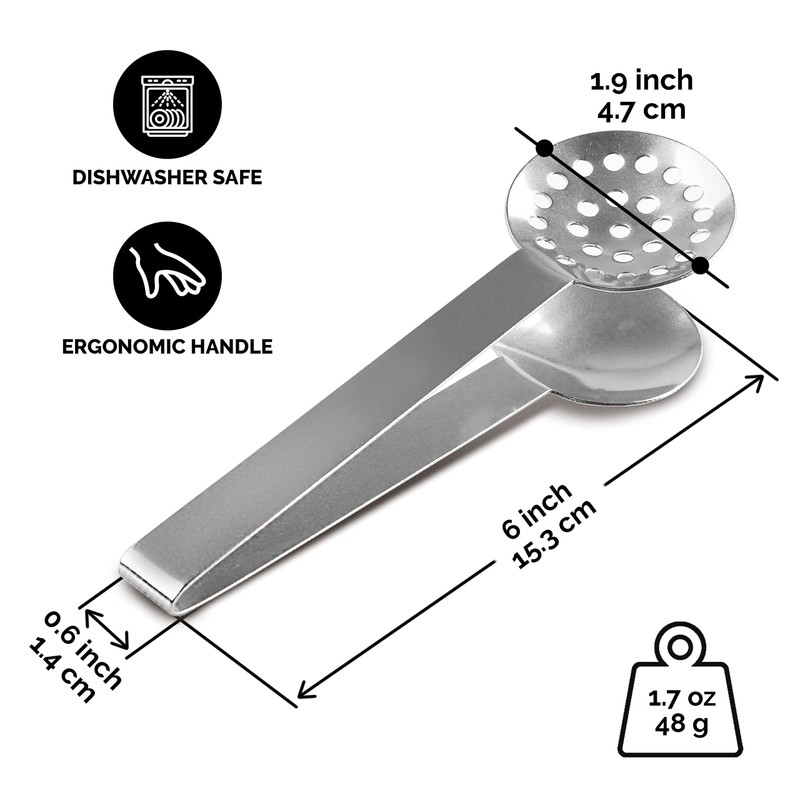 1 Pcs Tea Bag Squeezer Tongs | Stainless Steel Solid