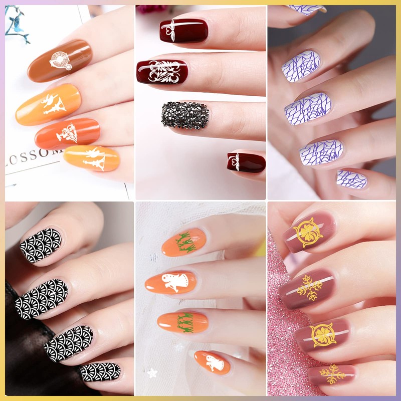 Biutee Nail Image Plate Set of 5 (5 Plate+1 Stamp+1