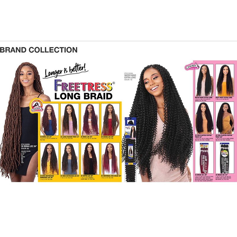 Freetress Synthetic Braid - WATER WAVE EXTRA LONG (530)