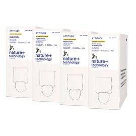 ATTITUDE Kitchen Cleaner Spray Refill, EWG Verified, Powerful Degreaser, Cuts Grease & Grime, Plant-Based & Vegan, Citrus Zest Scent, 67.6 Fl Oz (Pack of 4)