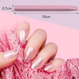 Mudder 20 Pcs Stone Nail File Pumice Stick for Fingernails Pumice Rock Nail Cuticle Pusher Rock File for Home Salon Toenail Buffing Tool (4 Colors)