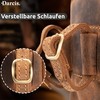 Darcis Leather Bicycle Bag in Brown - Saddle Bag with