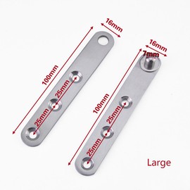 YES Time 4 Pairs Stainless Steel 360 Degree Rotation Hidden Hinges Door Pivot Hinges (Large)