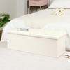 B FSOBEIIALEO Storage Ottoman with Filpping Lids, Ottoman Storage Bench