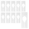 Wardrobe Dividers, 10 Pcs Closet Rack Dividers White Rectangular Plastic