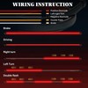DIBMS LED Spoiler Brake Light Strip Sequential Flashing Tail Universal