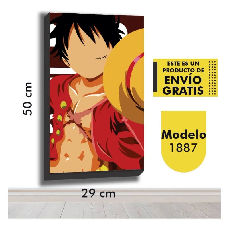 Cuadro Decorativo One Piece Anime Cuarto Piratas Luffy Japon