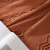MIULEE Fall Orange Knitted Throw Blanket for Couch Textured Knit
