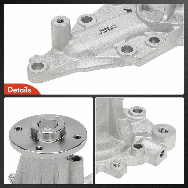 A-Premium Engine Water Pump with Gasket and O-Ring Compatible with