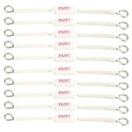 10 x Thermal Fuse, Thermal Fuse, 216 °C, Cut-off Ceramic Fuse, 250 V, 20 A Thermal Fuse for Devices (90 mm-216 °C)