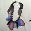French Connection Multi Color Frontal Necklace and earring set NWT