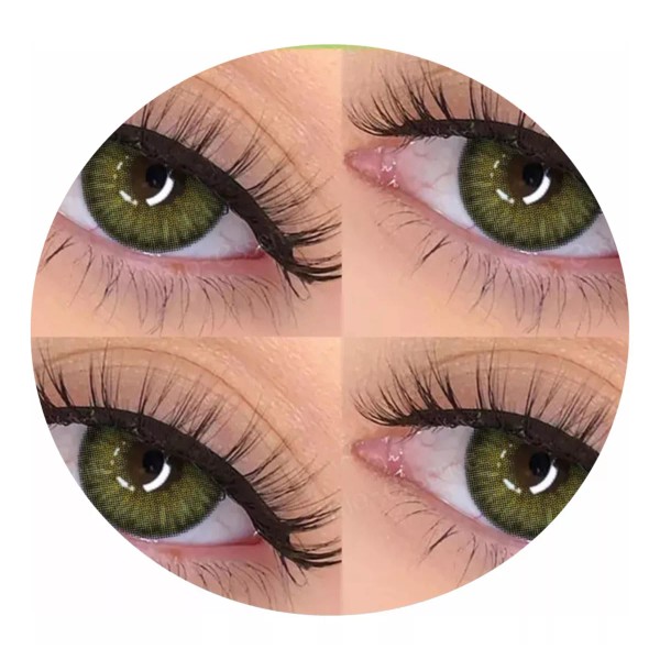 Eyeshare Pupilentes Jubbygre Tres Tonosdegradados Naturales Ojo Muñe
