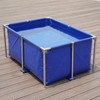 Foldable Canvas Above Ground Fish Pond with Steel Frame &