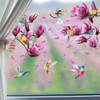 WALPLUS Flower Window Stickers Double Sided Spring Window Stickers Reusable