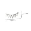 FOMIYES 2sets Natural Curly Fake Eyelashes Easy to Apply Eyelash