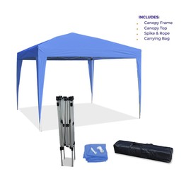 IMPACT CANOPY 040110003 Dressed Leg Canopy Tent, Blue