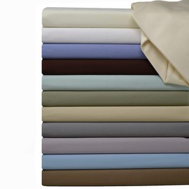 Top-Split-King: Adjustable King Bed Sheets, Solid Gray 600-Thread-Count 4PC Bed Sheet Set 100-Percent Cotton, Sateen Solid, Deep Pocket