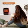 EZ-HEAT 1,200-Watt Mini Fireplace Space Heater with Realistic 3D Flame,