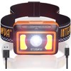 Rechargeable Headlamp – 350 Lumens LED Headlamp Flashlight, IPX7 Waterproof,