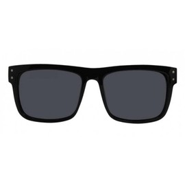 I-SEA Men's V Lander Polarized Sunglasses - Mens Sunglasses with Scratch-Resistant & Hydrophobic-Coated Lenses, Trendy Sunglasses with Polycarbonate Frame - Black Rubber Frame, Smoke Polarized Lens