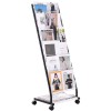 6-Tier Floor Standing Magazine Rack Display Stand Brochure and Newspaper