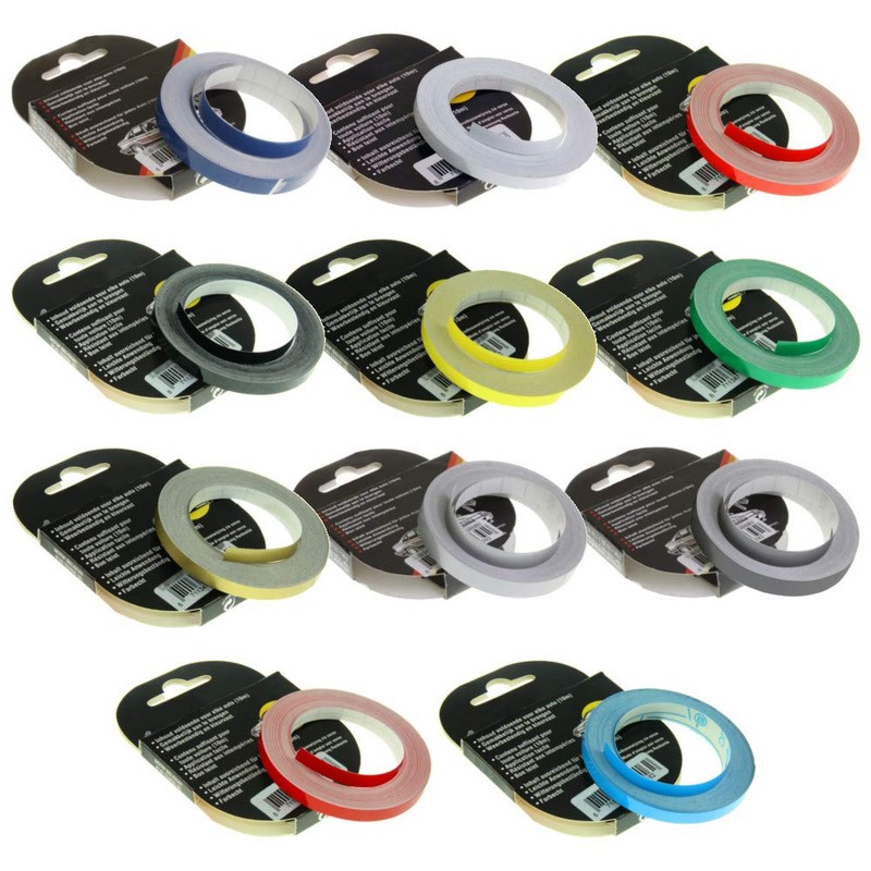 cyclingcolors Wheel rim sticker, 1.5 mm, tape, 10 m, car,