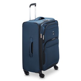 DELSEY PARIS Sky Max 2.0 Softside Expandable Luggage with Spinner Wheels, Blue, 2-Piece Set (21/24)