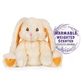 1i4 Group Warm Pals - Bashful Bunny - 1.5lbs - Cozy Microwavable Lavender Scented Plush Toys - Heated Stuffed Animal - Heatable Coolable Bedtime Comfort Plushie