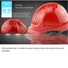 Blue Breathable ABS Hard Hat Adjustable Anti‑Smash Comfortable Helmet for