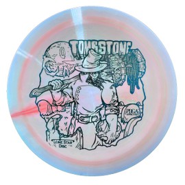Lone Star Disc Bravo Tombstone | Overstable Disc Golf Distance Driver | Artist Stamp 170g+ | Durable & Smooth Premium Plastic | Super Overstable Utility Disc | Colors May Vary
