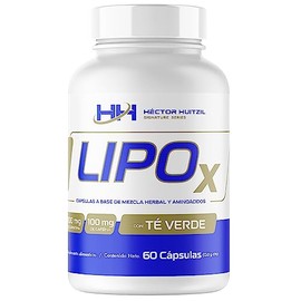 Héctor Huitzil Signature Series LIPOx – Suplemento en Cápsulas a base de Mezcla Herbal y Aminoácidos | Cetonas de Frambuesa, Té Verde, Paprika, Pimienta Cayena y Ginseng | 60 servicios